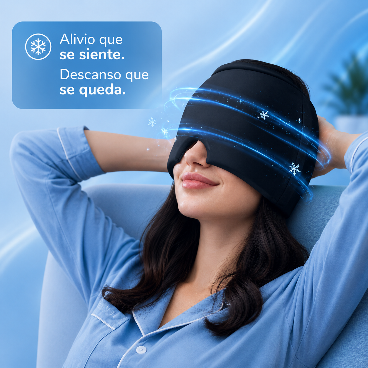 🧠 GORRO TERAPÉUTICO PARA MIGRAÑA + ENVÍO GRATIS